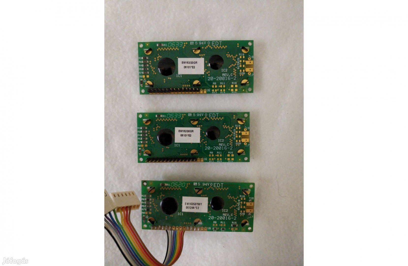 [Csomag] 3db EW162 LCD Kijelző (2x16) (#8094)
